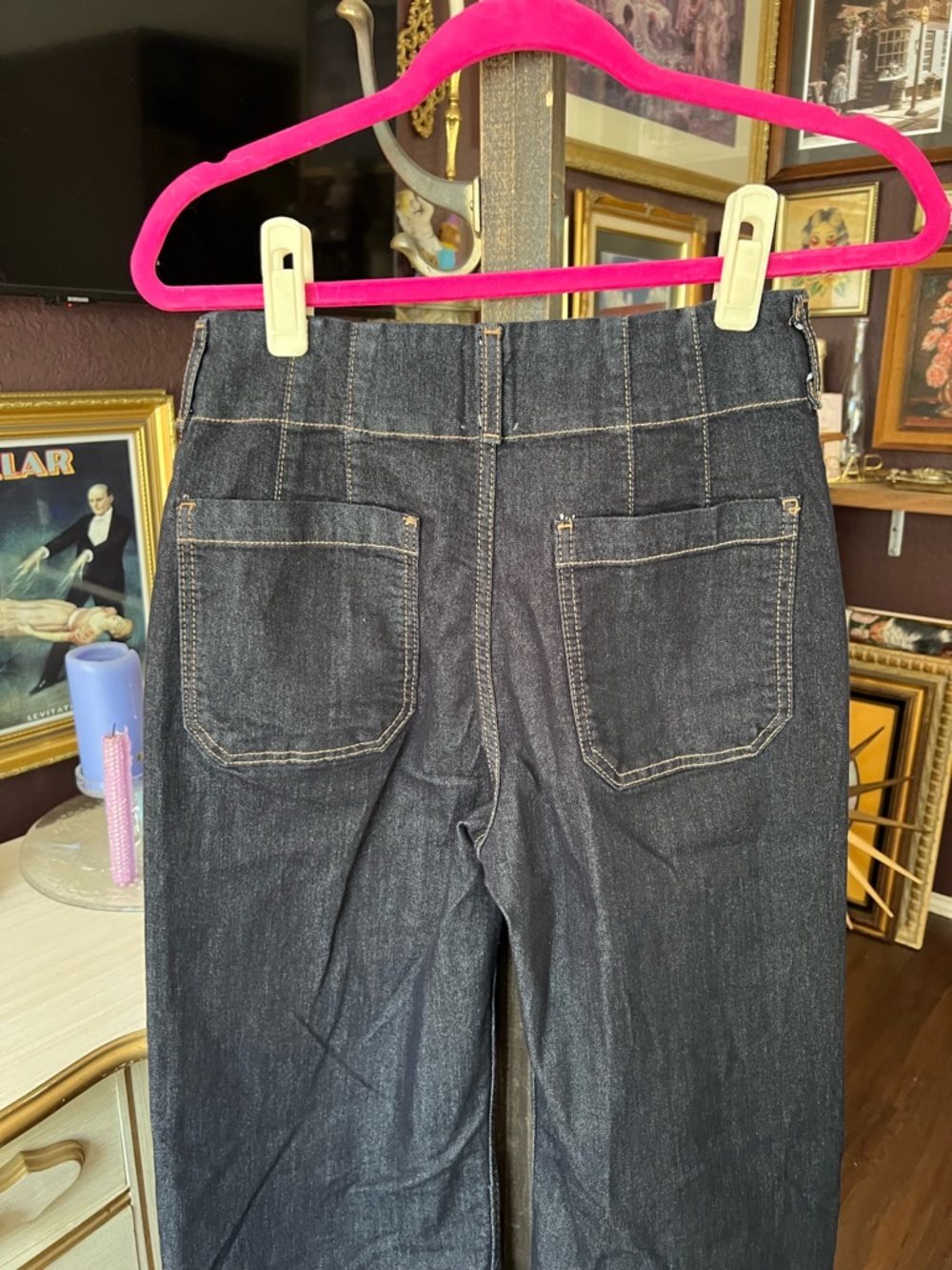 Anthropologie Colette Crop Wide-Leg Jeans by Maeve 27 - Picture 8 of 11
